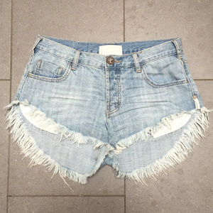 One Teaspoon Brandos Relaxed Fit Denim Short